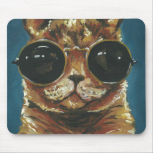 Dapper Animal   Kitty in Sonnenbrille Mousepad