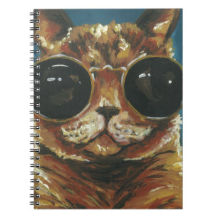 Dapper Animal   Kitty in Sonnenbrille Notizblock