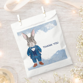 Dapper Boy Bunny in einem Blue Anzug Party Geschenktütchen