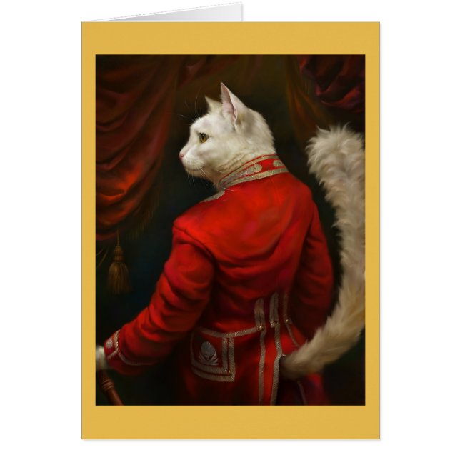 Dapper Court Cat Card (Vorne)