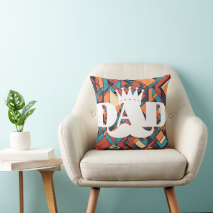 Dapper Dads abstraktes geometrisches Wurfkissen Kissen