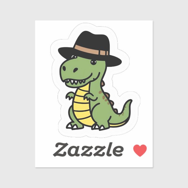 Dapper Dino Sticker (Blatt)