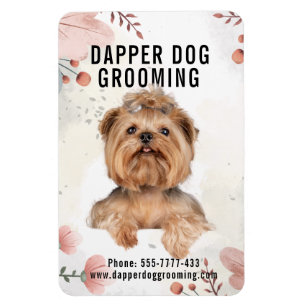 Dapper Dog Grooming Business Magnet