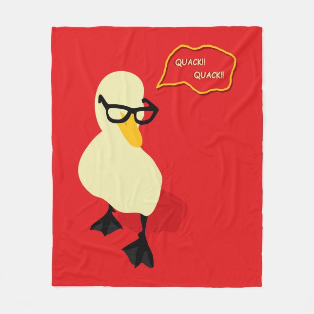 Dapper Duck Fleecedecke (Vorderseite)