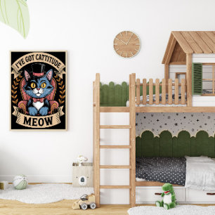 Dapper Feline Poster