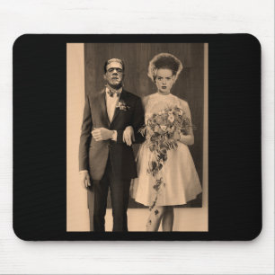 Dapper Frankenstein Wedding Day - Monster Hallowee Mousepad