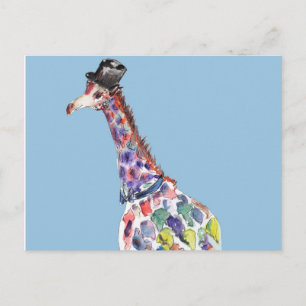 Dapper Giraffe Postkarte