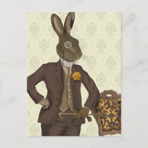 Dapper Hare 2 Postkarte