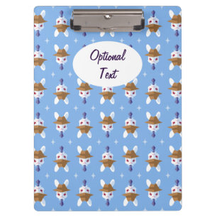 Dapper Kawaii Weißer Kaninchen Klemmbrett