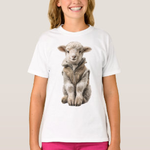 Dapper Little Lamb Explorer Kids T-Shirt