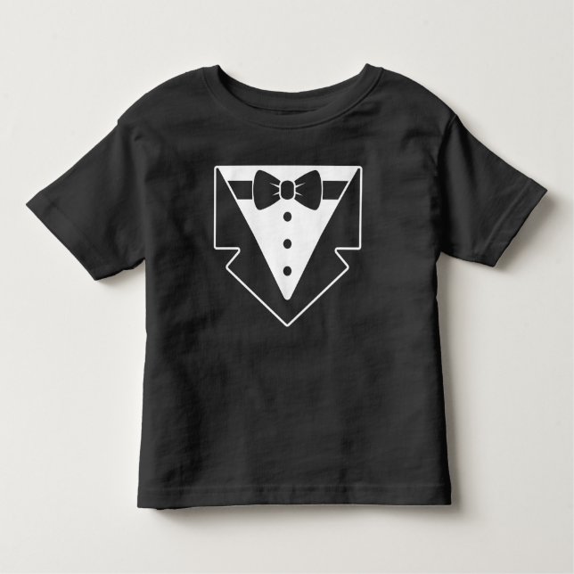 Dapper Little Typ Kleinkind Tuxedo Shirt (Vorderseite)