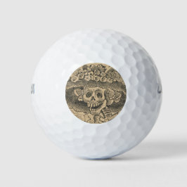 Dapper Skeleton (Calavera Catrina) (Eleganter Schä Golfball