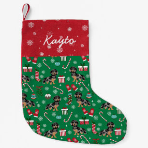 Dapple-Dackel-Weihnachts-Zuckerstangen Individuell Kleiner Weihnachtsstrumpf