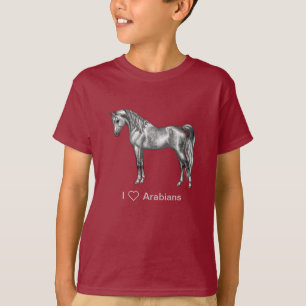 Dapple Gray Ägyptisches Arabianisches Pferd T-Shirt
