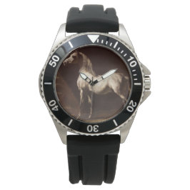 Dapple Gray Horse (von Théodore Géricault) Armbanduhr