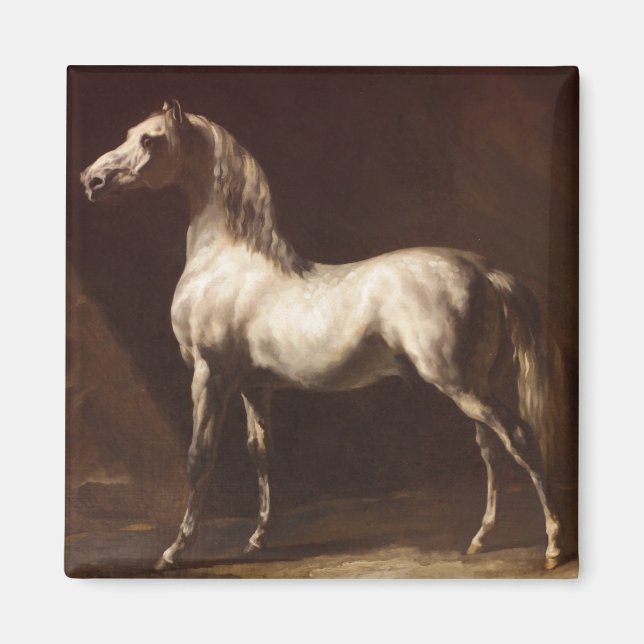 Dapple Gray Horse (von Théodore Géricault) Magnet (Vorne)