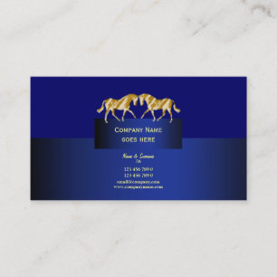 Dappled Blau des Pferdegeschäfts Marketing Gold Visitenkarte