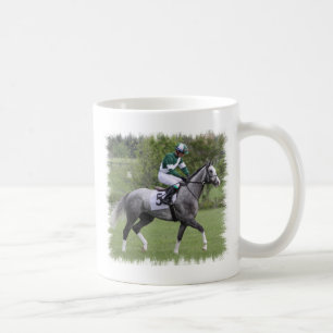 Dappled graue Rennen-Pferdekaffee-Tasse Kaffeetasse