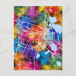 Daqing China City Map Postkarte