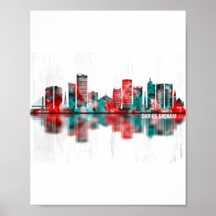 Dar es Salaam Tansania Skyline Poster