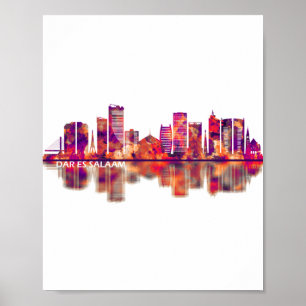 Dar es Salaam Tansania Skyline Poster