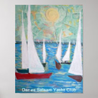 Dar es Salaam Yacht Club, Segeln Regatta Poster