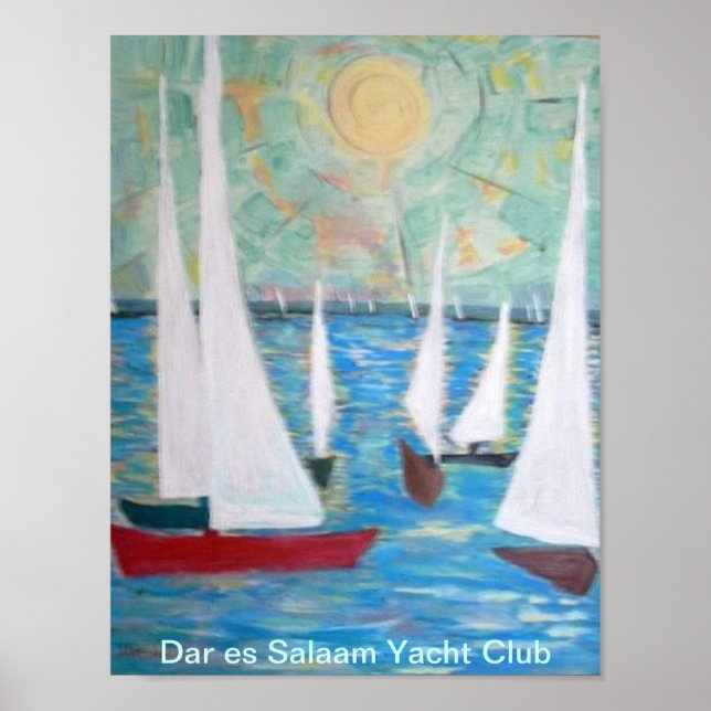 Dar es Salaam Yacht Club, Segeln Regatta Poster (Vorne)