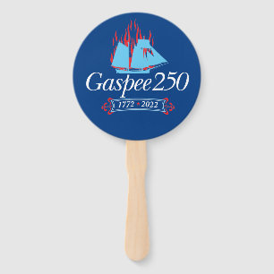 DAR Gaspee250 - Italienisches Logo auf Blauer Hand Fächer