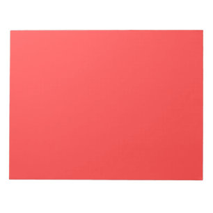 Daran angepasste, lebendige Korallenfarben Notizblock