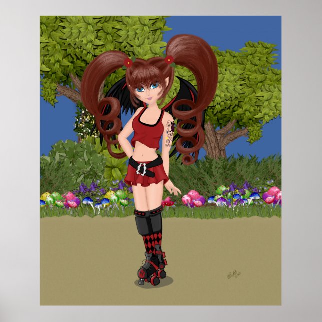 Darby the Roller Derby Fairy Poster (Vorne)