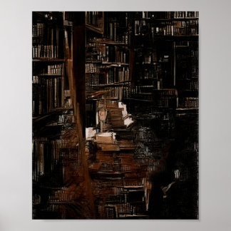 Darc Academia Library Poster