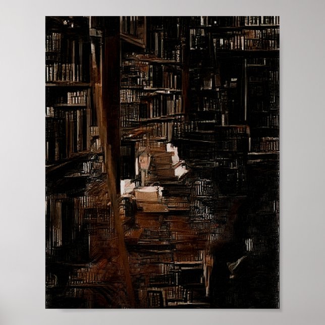 Darc Academia Library Poster (Vorne)