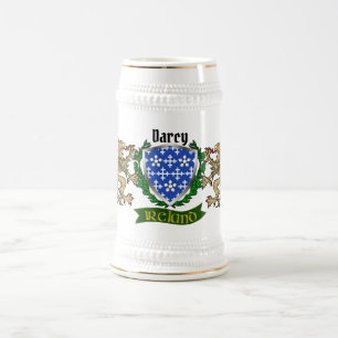 Darcy/Dorcy Irish Shield Personalisierter Bierstei Bierglas