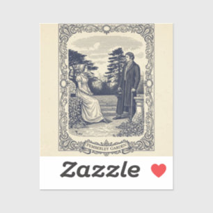 Darcy & Elizabeth Szene Aufkleber