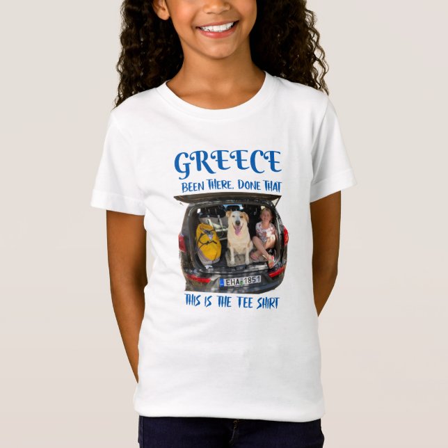 Darcy in Griechenland T-Shirt (Vorderseite)