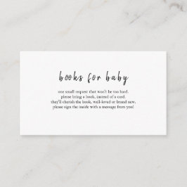 DARCY Schwarz-weiß Books for Baby Card Begleitkarte