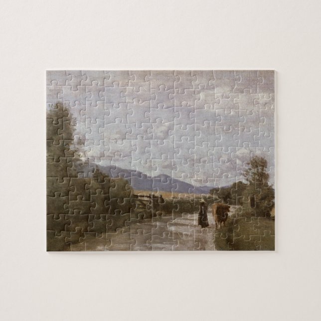Dardagny, Morgen, c.1853 (Öl auf Leinwand) Puzzle (Horizontal)