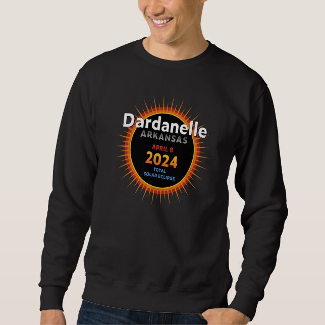 Dardanelle Arkansas AR Total Solar Eclipse 2024 2 Sweatshirt (Vorderseite)