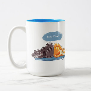 DARE 2 SHARE CATS von Jeff Willis Art Zweifarbige Tasse