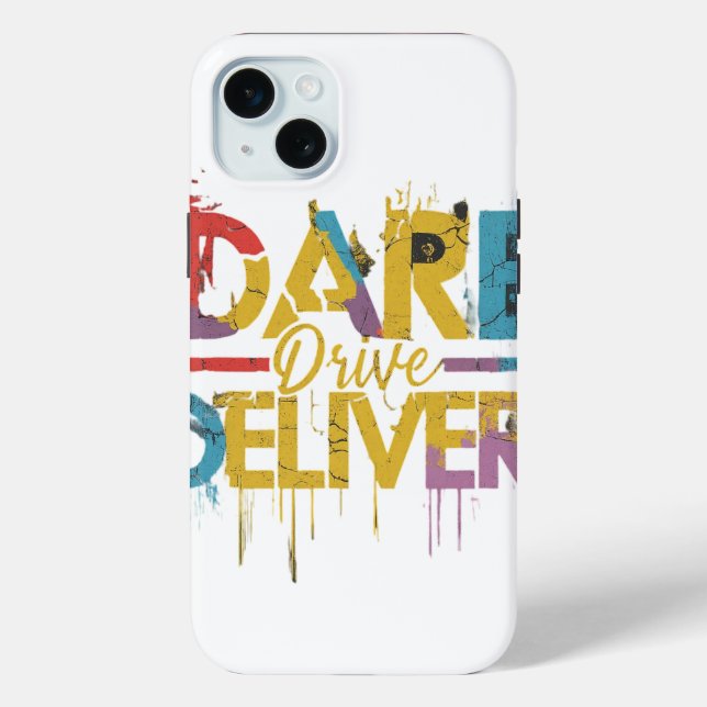 Dare, Drive, Delivery Case-Mate iPhone Hülle (Rückseite)