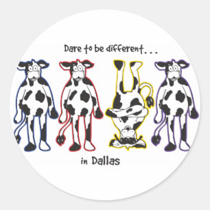 Dare-in-Dalls Runder Aufkleber