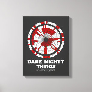 Dare Mighty Things Perseverance Mars Rover Landing Leinwanddruck