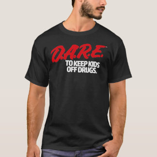 Dare-Shirt - D.A.R.E. (Dare) Vintage 90er Logo T-Shirt