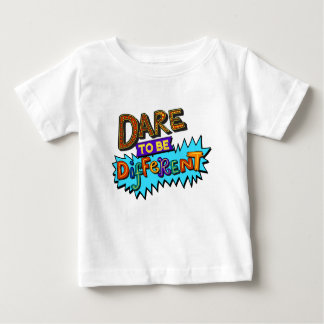 Dare to be Different Colorful Cartoon Design Baby T-shirt