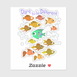 Dare to be Different Elementary Teacher Student Aufkleber