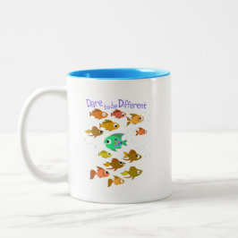 Dare to be Different Elementary Teacher Student Zweifarbige Tasse