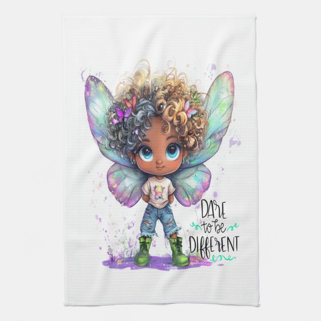 Dare to be Different Lil'Fairy Küche Handtücher. Geschirrtuch (Vertikal)