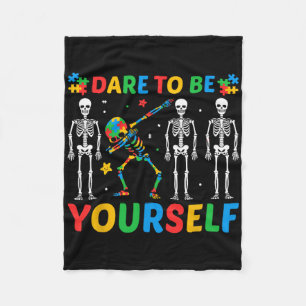 Dare to be you self Autismus Fleecedecke