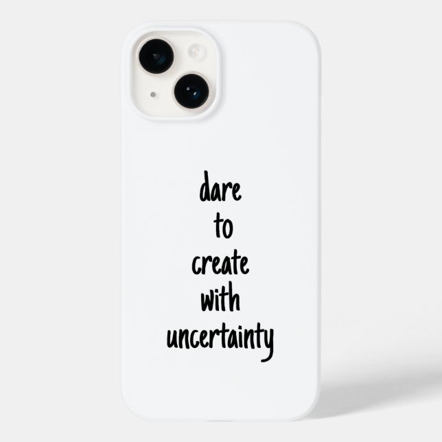 Dare to create iPhone case (Rückseite)
