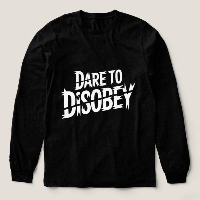 Dare to Disobey Punk Tri-Blend Shirt (Design Vorderseite)